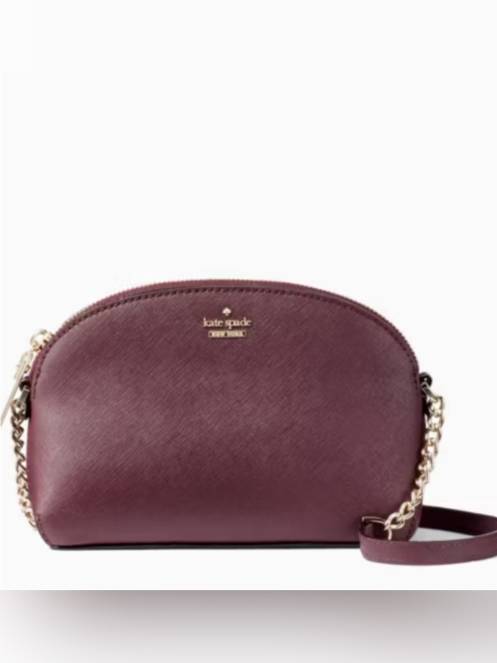 kate spade Cameron Street Hilli Leather Dome Crossbody with Gold Hardware